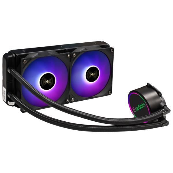 Комплект водяного охлаждения ExeGate EX293457RUS BlackWater-240V2.PWM.RGB
